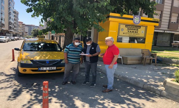 İl Umumi Hıfzıssıhha Kurul Kararıyla Taksi Duraklarımızın Denetimleri Yapıldı